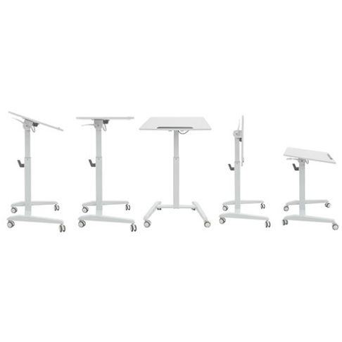 Gas-Lift Height Adjustable Mobile Lectern