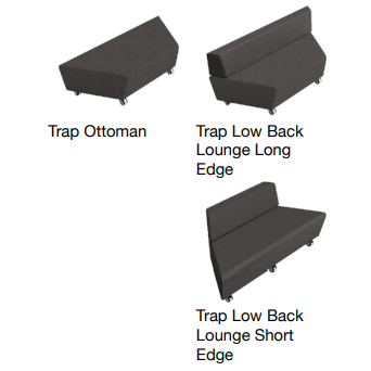 Sebel Smart Softies Range Trapp Ottoman