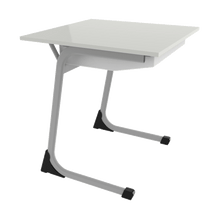 Sebel C Leg Square Desk with Rigid Edge