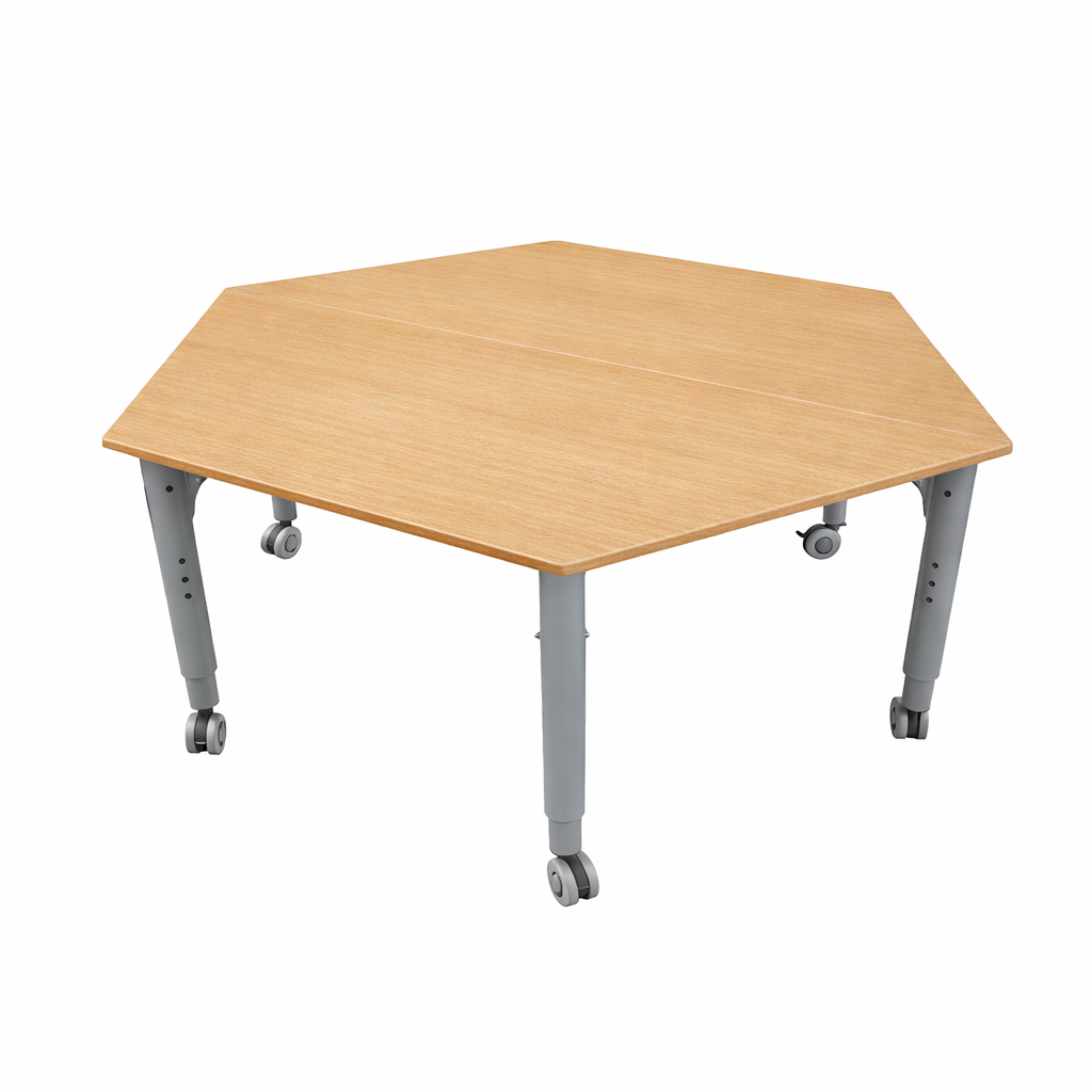 Podz Kinetic Height Adjustable Hexagonal Table