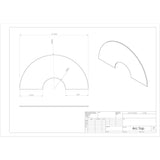 Podz Fixed Leg Arc Table