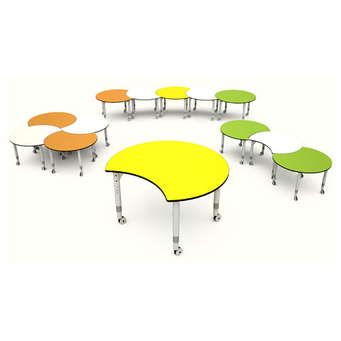Podz Kinetic Height Adjustable Crescent Table (In Stock)