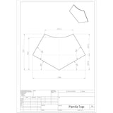 Podz Fixed Leg Penta Table